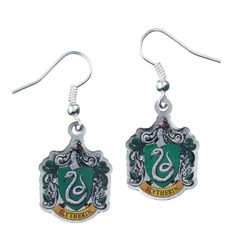 Brincos com emblema de Harry Potter Slytherin