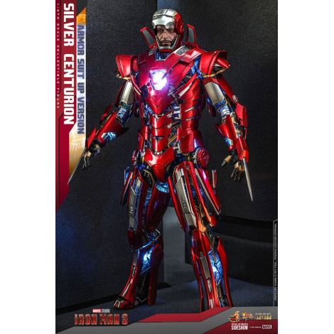 Figura Iron Man 3 Centurião de prata 32 cm