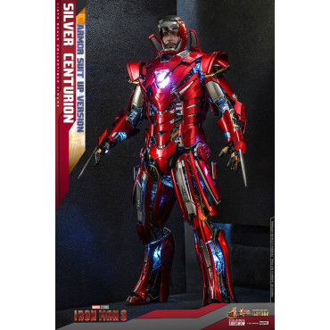 Figura Iron Man 3 Centurião de prata 32 cm