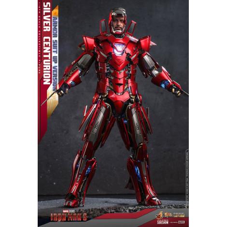 Figura Iron Man 3 Centurião de prata 32 cm