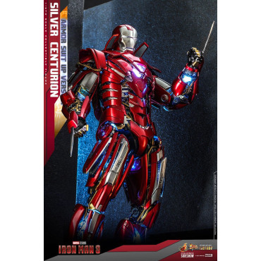 Figura Iron Man 3 Centurião de prata 32 cm