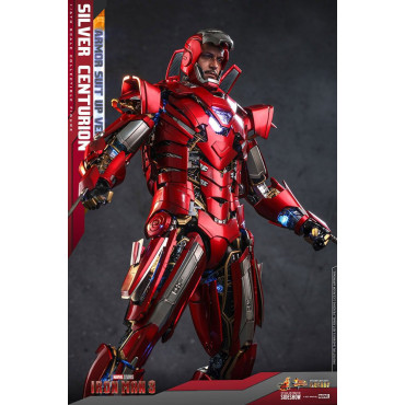 Figura Iron Man 3 Centurião de prata 32 cm