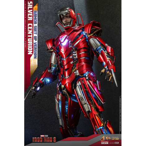 Figura Iron Man 3 Centurião de prata 32 cm