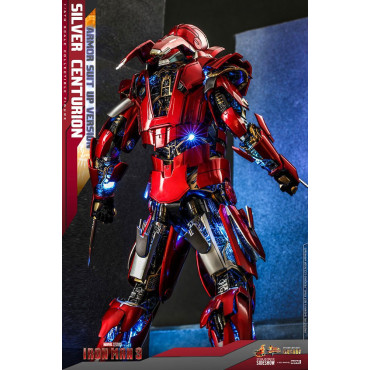 Figura Iron Man 3 Centurião de prata 32 cm