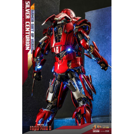 Figura Iron Man 3 Centurião de prata 32 cm