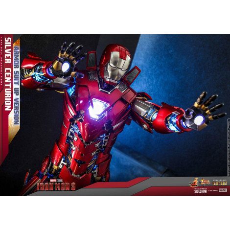 Figura Iron Man 3 Centurião de prata 32 cm