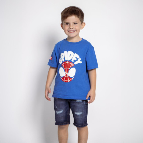 T-SHIRT CURTA DO SPIDEY EM CAMISOLA SIMPLES