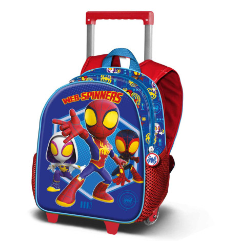 Spiderman Mochila trolley para criança Azul