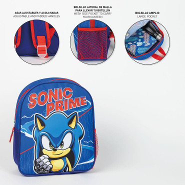 MOCHILA INFANTIL ESCOLAR SONIC PRIME