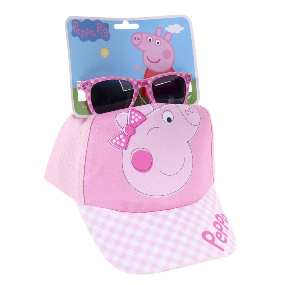 Conjunto de óculos de sol e boné Peppa Pig