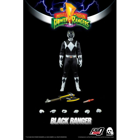 Ranger Preto Mighty Morphin Mighty Morphin Power Rangers 30 cm Figura FigZero