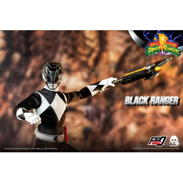 Ranger Preto Mighty Morphin Mighty Morphin Power Rangers 30 cm Figura FigZero