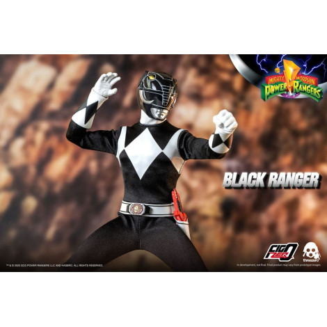 Ranger Preto Mighty Morphin Mighty Morphin Power Rangers 30 cm Figura FigZero