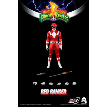 Ranger Vermelho Mighty Morphin Mighty Morphin Power Rangers 30 cm FigZero Figura