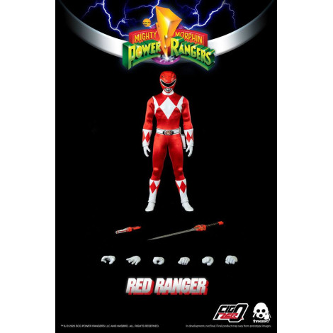 Ranger Vermelho Mighty Morphin Mighty Morphin Power Rangers 30 cm FigZero Figura