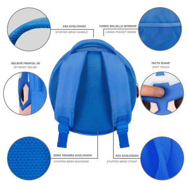 Mochila azul para crianças do Capitão América