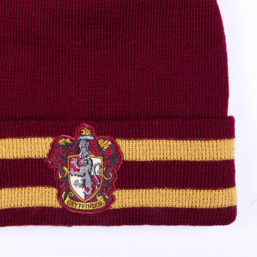 Conjunto de chapéu e cachecol Harry Potter Gryffindor