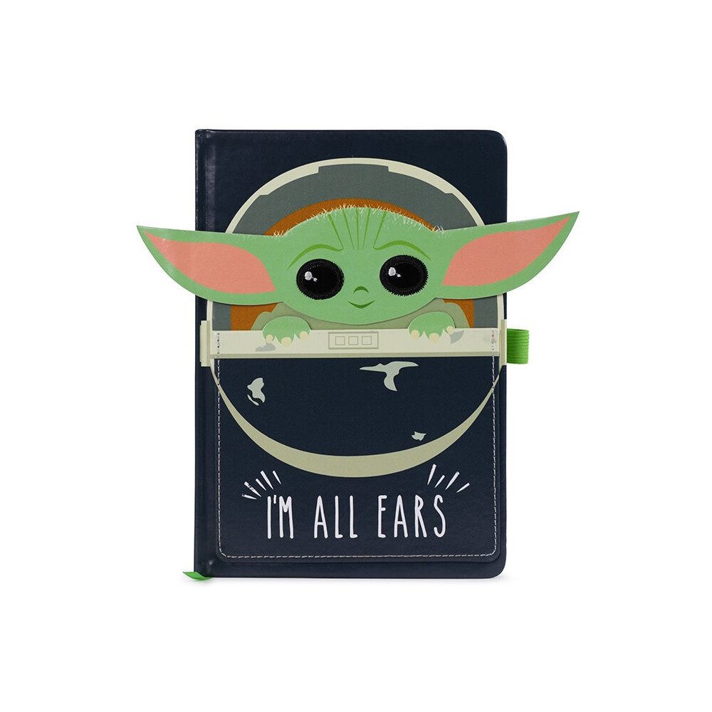 Caderno A5 Baby Yoda The Mandalorian All Ears