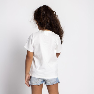 T-SHIRT CURTA AZULADA DE CAMISOLA SIMPLES