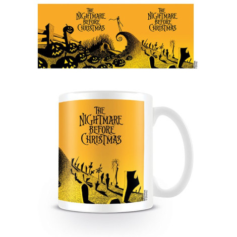 Caneca do cemitério de Nightmare Before Christmas