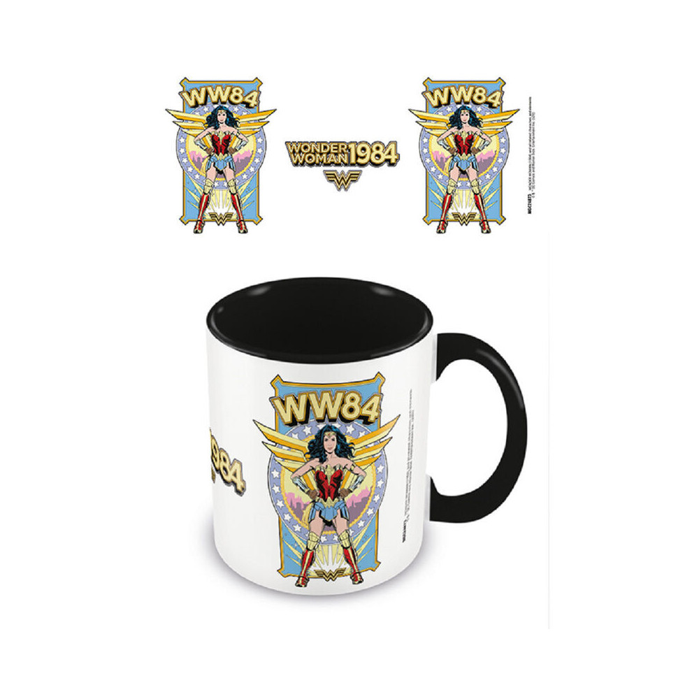 Caneca da Mulher Maravilha 1984 Power Mug Preto