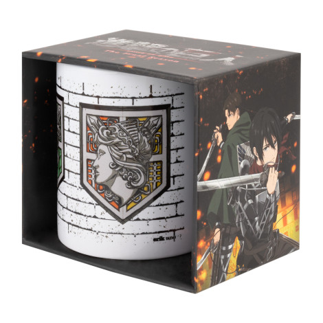 Caneca com emblema de parede Attack On Titan