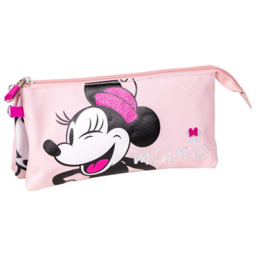 ESTUCHE PORTATODO 3 COMPARTIMENTOS MINNIE