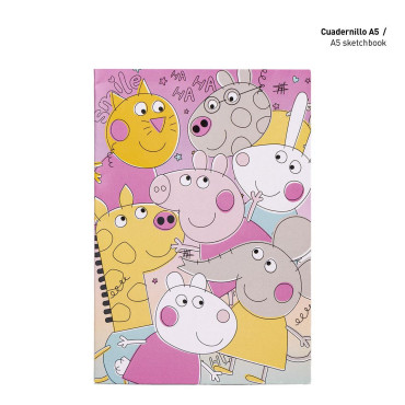 Conjunto de artigos de papelaria escolar Peppa Pig