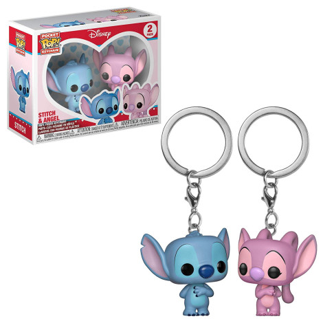 Funko Stitch Mini Pack Porta-Chaves Pop! e Anjo Disney