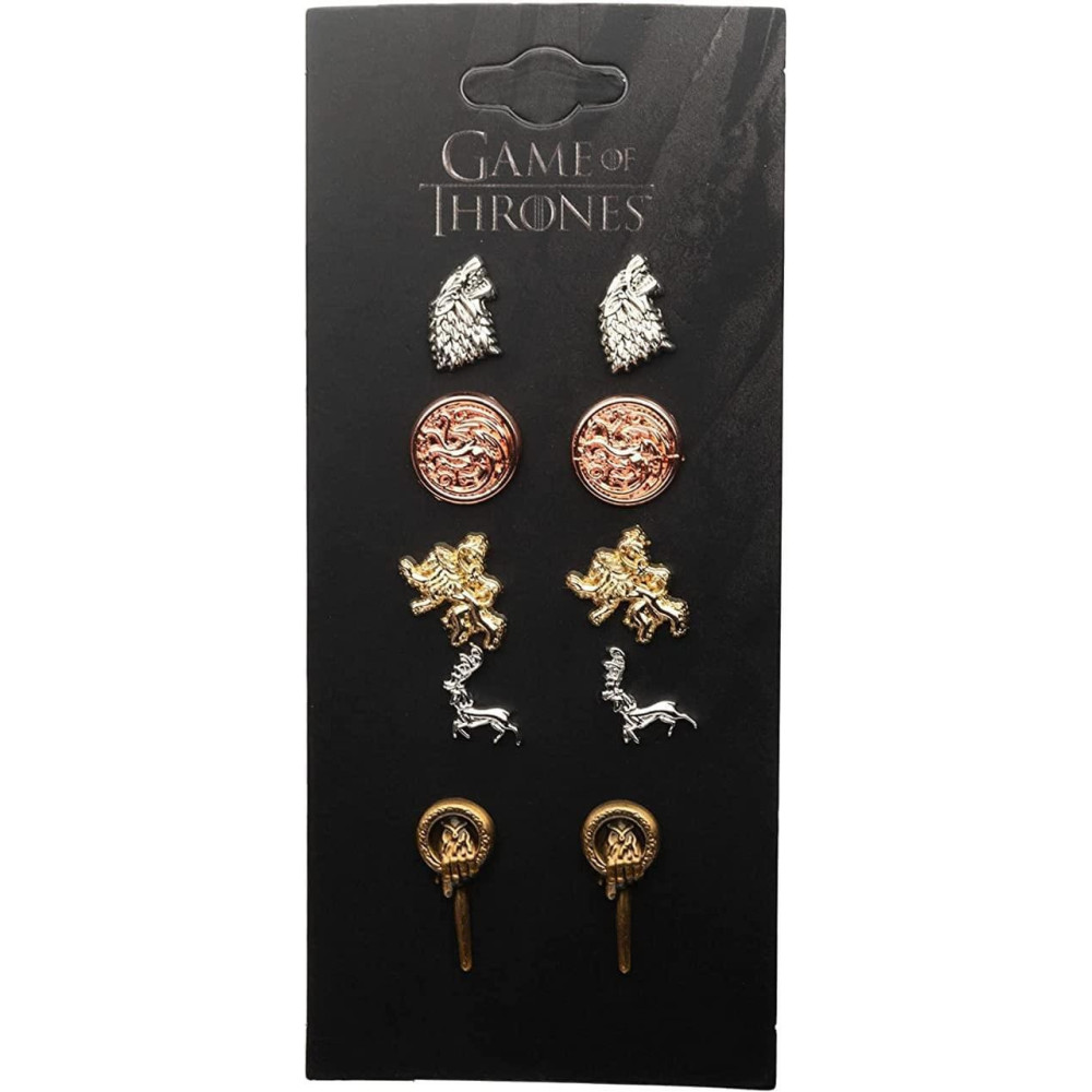 Conjunto de brincos com escudo Game Of Thrones