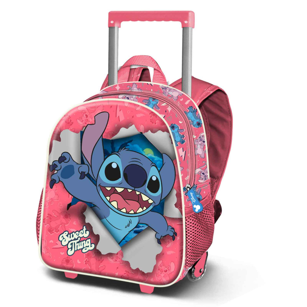 Stitch Mochila trolley para crianças Lilo e Pink