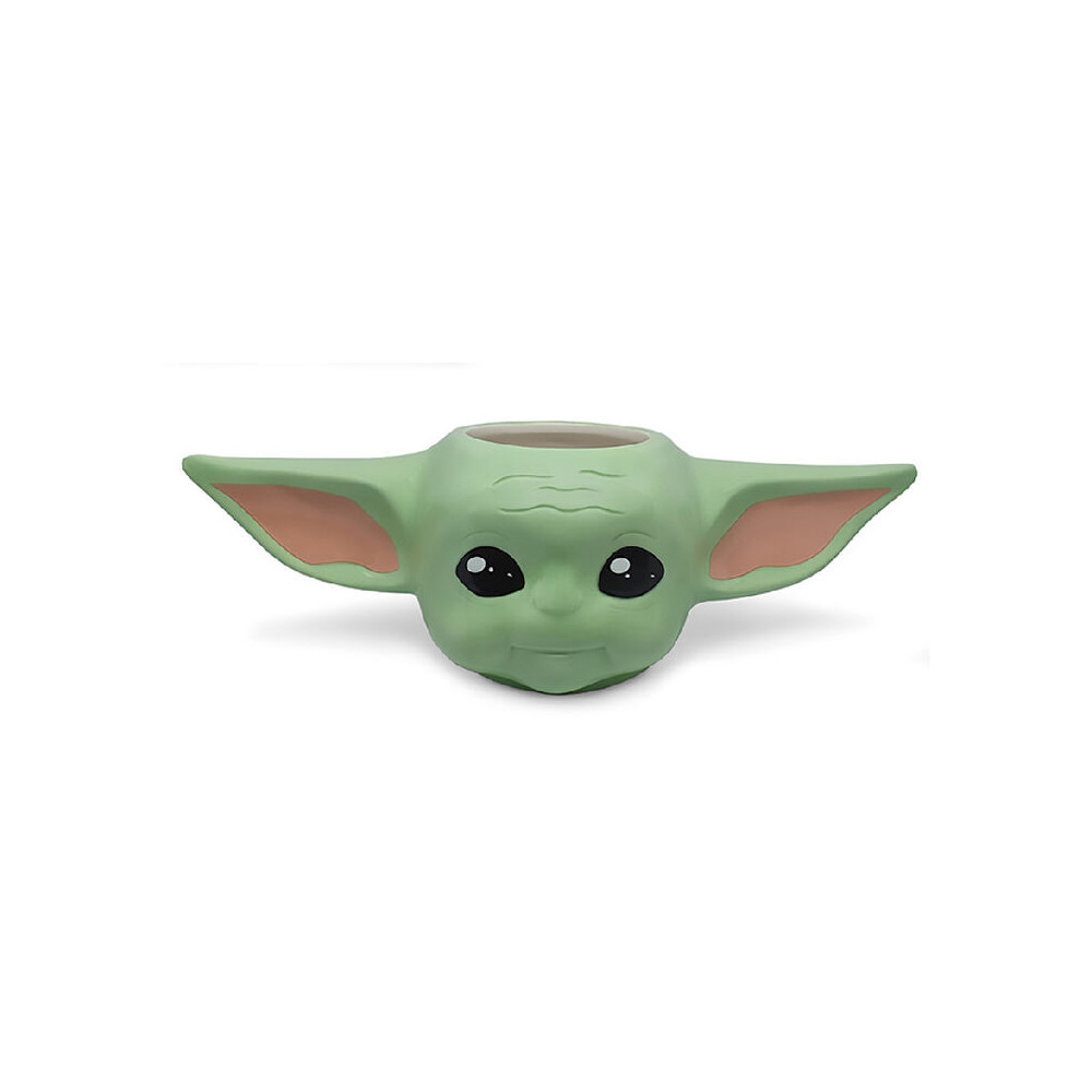 Caneca em forma de Yoda para bebé Mandaloriano