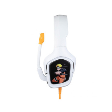 Auricular branco para jogos Naruto