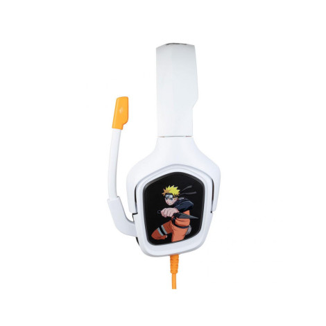 Auricular branco para jogos Naruto