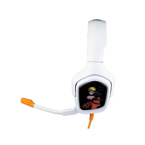 Auricular branco para jogos Naruto