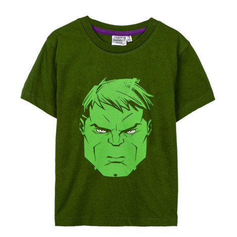 T-shirt de manga curta Hulk Marvel para crianças