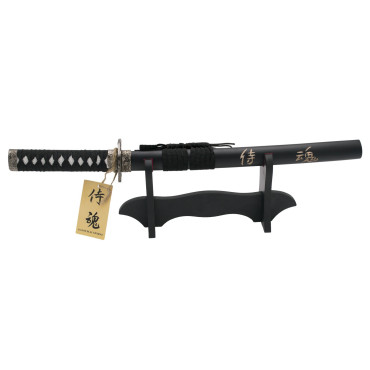 Mini Katana Preto Bainha Spiritu 45 cm