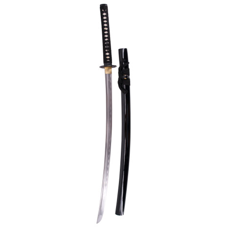 Katana com lâmina Bainha preta 102 cm