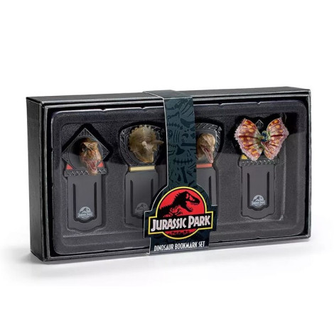 Pacote de marcadores de livros Jurassic Park Dinosaurs Noble Collection