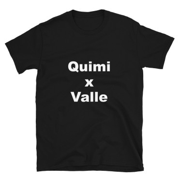 T-shirt Compañeros Quimi x Valle preta