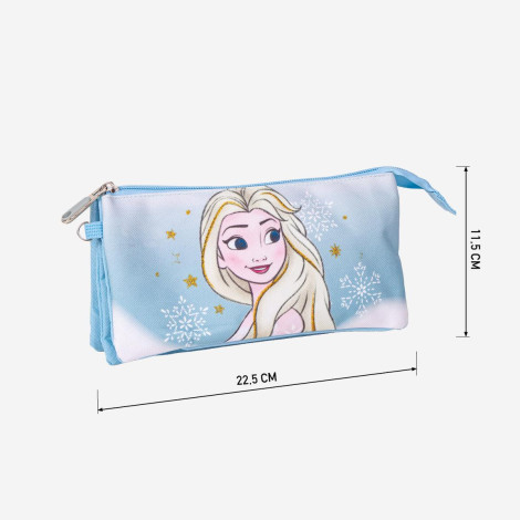 ESTUCHE PORTATODO 3 COMPARTIMENTOS FROZEN