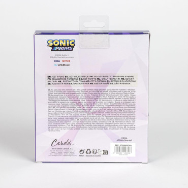 Conjunto de 4 canetas Sonic