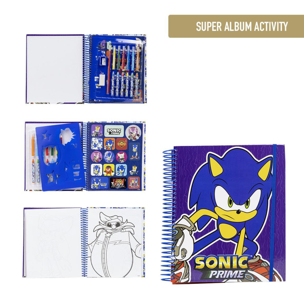 Álbum para colorir Sonic Prime Kids