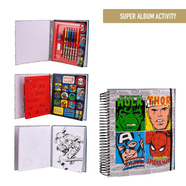 ALBUM ACTIVIDADES COLOREABLE MARVEL