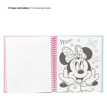 Álbum de colorir da Minnie para crianças