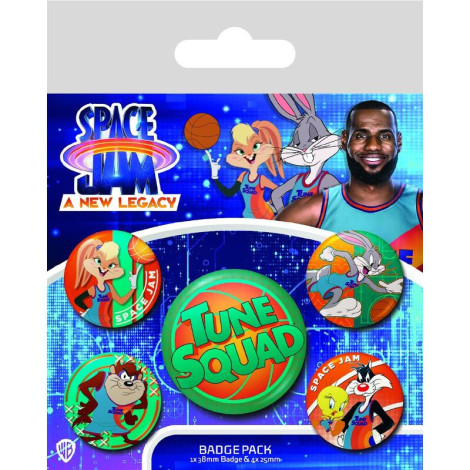 Conjunto de crachás Space Jam 2 Tune Squad